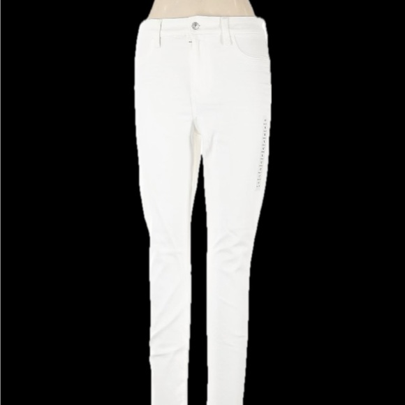 NWT American Eagle Outfitters Women's High Waist Stretch White Jeans - Picture 2 of 6